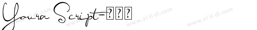 Youra Script字体转换